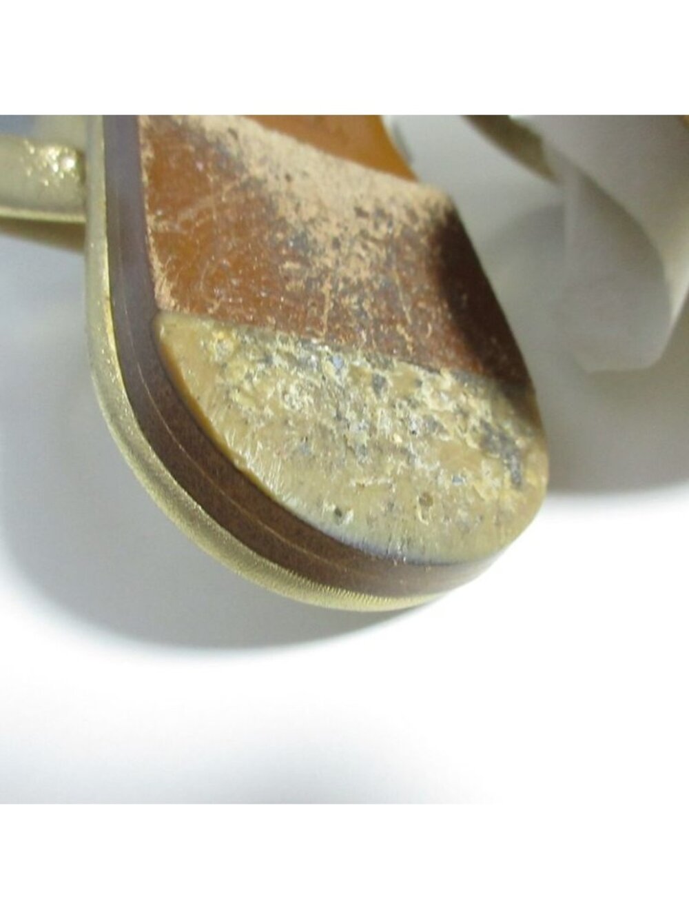 Louis Vuitton Monogram Flower Thong Sandals 35 Gold - Picture 11 of 12
